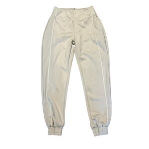 Maniere De Voir Cream Boned Joggers